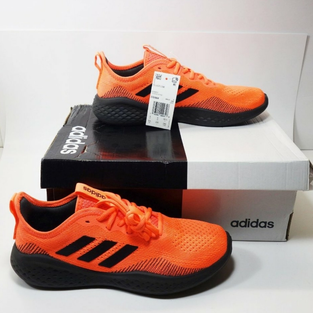 adidas Women's Orange and Black Running Sneakers